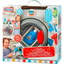 Little Tikes Ma première machine à laver et sèche-linge jouet interactif avec tambour, sons réalistes, table à repasser et accessoires pour enfant 2 ans et plus 175084