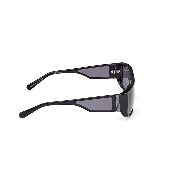 Guess Gafas DEVINEZ GU00136 01A - Lunettes de soleil unisexe rectangulaires 60 mm - Noir