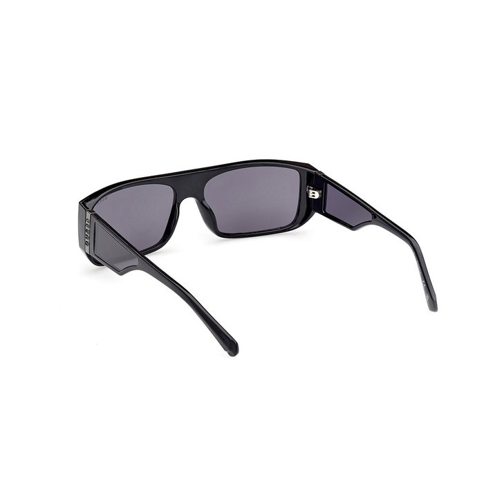 Guess Gafas DEVINEZ GU00136 01A - Lunettes de soleil unisexe rectangulaires 60 mm - Noir
