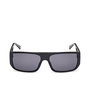Guess Gafas DEVINEZ GU00136 01A - Lunettes de soleil unisexe rectangulaires 60 mm - Noir