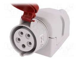 PAWBOL Connecteur d'alimentation AC triphasé femelle 16A IP44