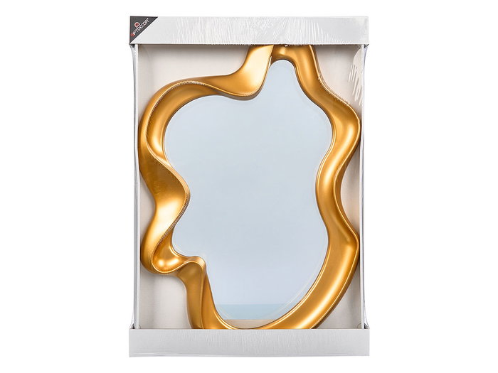 Giftdecor Miroir en Plastique Forme Libre Doré 80 cm (Set de 4) Giftdecor Miroir en Plastique Forme Libre Doré 80 cm (Set de 4)