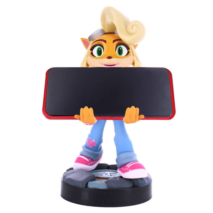 EXQUISITE GAMING Figurine support Cable Guy Crash Bandicoot Coco - Support pour manettes PS5 DualSense, Xbox Series et iPhone - 21 cm