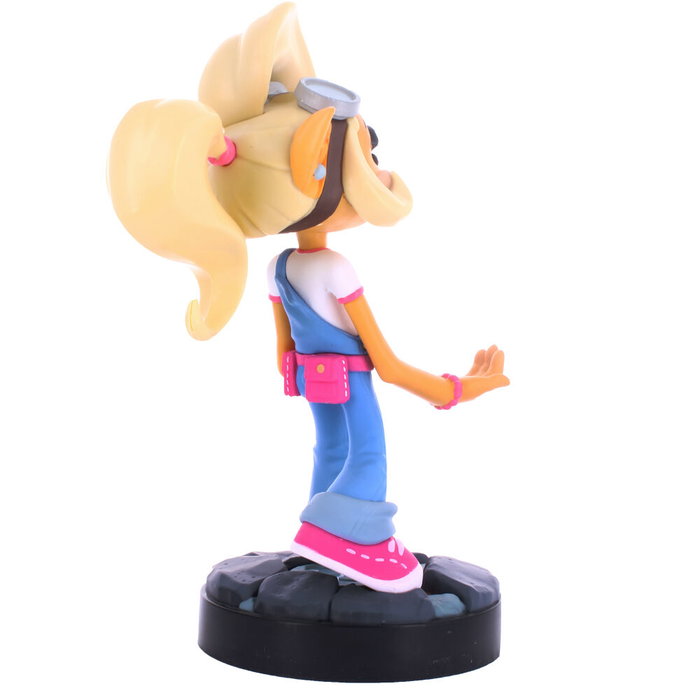 EXQUISITE GAMING Figurine support Cable Guy Crash Bandicoot Coco - Support pour manettes PS5 DualSense, Xbox Series et iPhone - 21 cm
