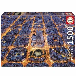 Educa - Puzzle EDUCA - Barcelona - 1500 Pièces - Thème Architecture - Dimensions 85 x 60 cm - Pour Adultes