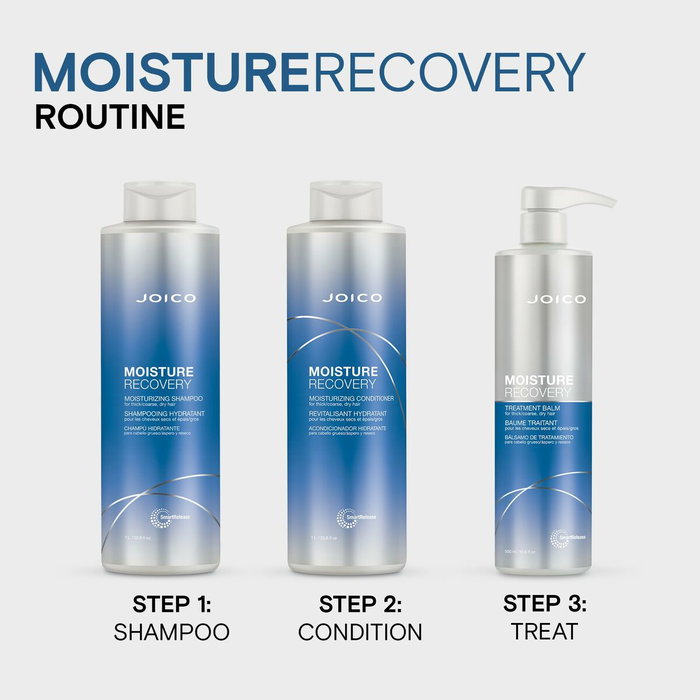 Joico Après-Shampoing Moisture Recovery - Nutrition Intense pour Cheveux Secs - Soin Restructurant et Hydratant - Flacon 1000 mL