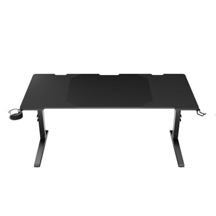 Genesis HOLM Bureau Gaming Modulaire 160cm Réglable Gris Anthracite et Noir