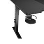 Genesis HOLM Bureau Gaming Modulaire 160cm Réglable Gris Anthracite et Noir