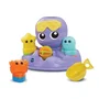 Vtech Baby Julie Ma Pieuvre Toupie de Bain - Jouet de Bain Tournoyant avec 4 Accessoires Animaux Formes Gicleurs - Pour Enfants de 1 à 5 ans