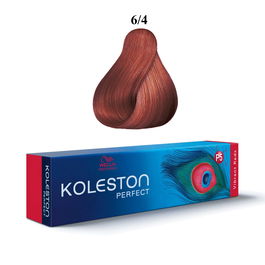 Wella Professionals - Teinture capillaire permanente Koleston Perfect 6/4 Dark Blonde Red (Blond foncé rouge) - 60 ml pour femmes
