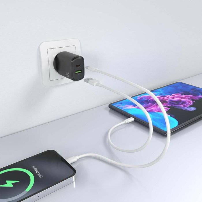 Chargeur mural Aisens A110-0910 Noir 20 W Chargeur mural Aisens A110-0910 Noir 20 W