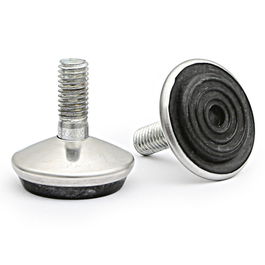 HERRAJES ALK Pied Nivelador Regulable TAKO D32 H31 M8 Cromo para Muebles y Estructuras