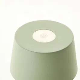 Brilliant Jona - Lampe LED à poser 2W (170 lm, 3000K), dimmable avec port USB, étanche IP44, couleur vert - LED intégrée