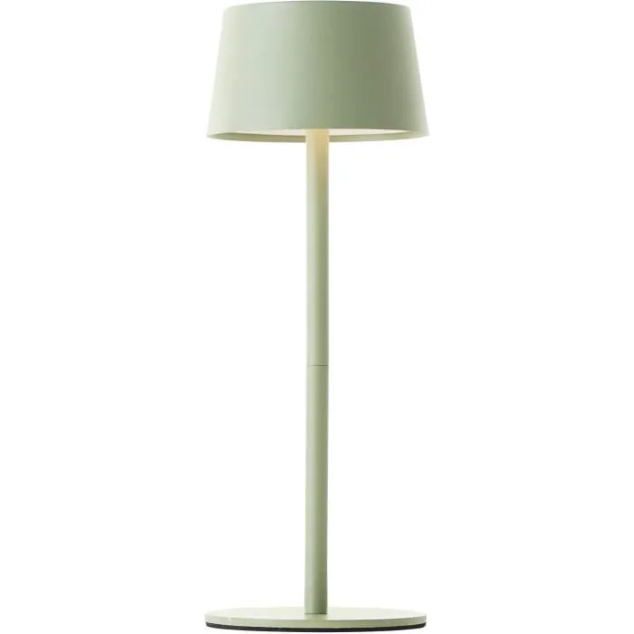 Brilliant Jona - Lampe LED à poser 2W (170 lm, 3000K), dimmable avec port USB, étanche IP44, couleur vert - LED intégrée
