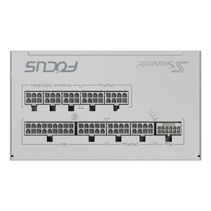 Bloc d’Alimentation SeaSonic FOCUS-GX-750-V4-WHITE ATX 750 W 80 Plus Gold RoHS CE BSMI CB