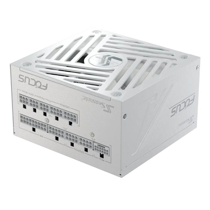 Seasonic FOCUS-GX-750-V4-WHITE Alimentation PC 750W 80 Plus Gold Modulaire avec Ventilateur hybride - Blanc
