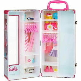 Klein Mallette Armoire Barbie Rose et Multicolore