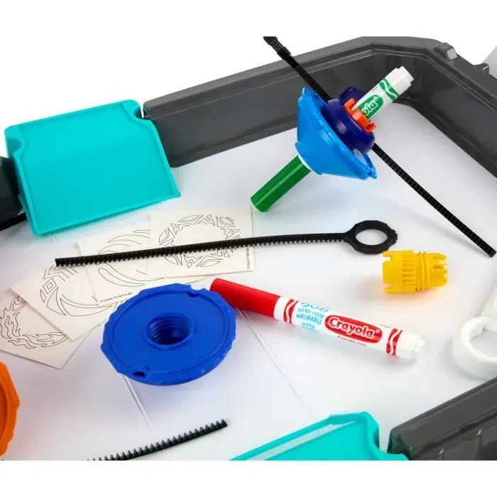 Crayola Colourwhirls Battle Arena - Jeu créatif de toupie et arène de dessin pour enfants à partir de 6 ans - Jusqu'à 4 joueurs Crayola Colourwhirls Battle Arena - Jeu créatif de toupie et arène de dessin pour enfants à partir de 6 ans - Jusqu'à 4 joueurs