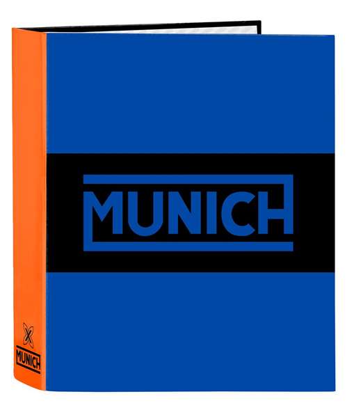 Safta Carpeta Munich Submarine - Classeur avec 4 anneaux 35 mm, lomo large, 27x33x6 cm, capacité 600D polyester + PVC avec REACH Safta Carpeta Munich Submarine - Classeur avec 4 anneaux 35 mm, lomo large, 27x33x6 cm, capacité 600D polyester + PVC avec REACH