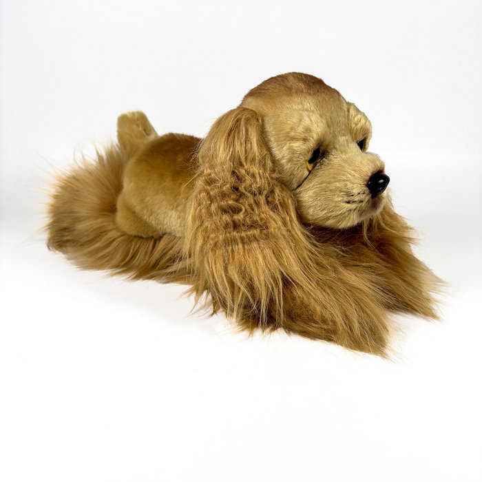 Deqube Peluche Chien Cocker Spaniel Couché 25cm - Jouet Bocalan Deqube Peluche Chien Cocker Spaniel Couché 25cm - Jouet Bocalan