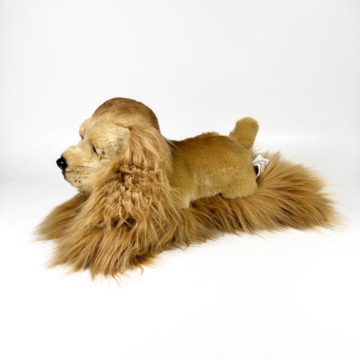 Deqube Peluche Chien Cocker Spaniel Couché 25cm - Jouet Bocalan Deqube Peluche Chien Cocker Spaniel Couché 25cm - Jouet Bocalan