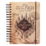ERIK - Cahier A5 Harry Potter Carte du Maraudeur - Couverture rigide, fermeture élastique, 90 pages - Référence CUADERNO A5 MAPA DEL MERODEADOR HARRY POTTER