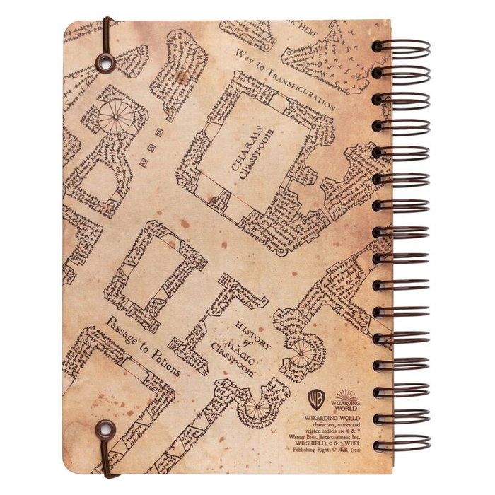 ERIK - Cahier A5 Harry Potter Carte du Maraudeur - Couverture rigide, fermeture élastique, 90 pages - Référence CUADERNO A5 MAPA DEL MERODEADOR HARRY POTTER ERIK - Cahier A5 Harry Potter Carte du Maraudeur - Couverture rigide, fermeture élastique, 90 pages - Référence CUADERNO A5 MAPA DEL MERODEADOR HARRY POTTER