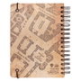 ERIK - Cahier A5 Harry Potter Carte du Maraudeur - Couverture rigide, fermeture élastique, 90 pages - Référence CUADERNO A5 MAPA DEL MERODEADOR HARRY POTTER