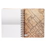 ERIK - Cahier A5 Harry Potter Carte du Maraudeur - Couverture rigide, fermeture élastique, 90 pages - Référence CUADERNO A5 MAPA DEL MERODEADOR HARRY POTTER