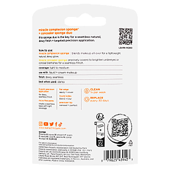 Real Techniques MCS #1 Sponge et Correcteur Miracle Complexion Duo - Éponge Hydratante et Correcteur Repulpant - 2 pièces