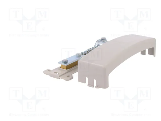 PAWBOL Barrette de jonction d'alimentation à bornes à vis, 6 connexions, gris