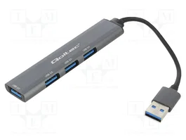 QOLTEC Hub USB 3.0 4 ports USB A, graphite