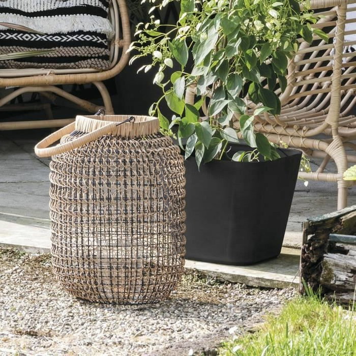 Deroma Pot de fleurs carré Quadro Origin - 12 L - Anthracite