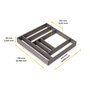 Emuca Organisateur de tiroirs Alumount 600x500, Aluminium, Gris antracite