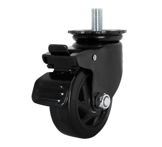 B-Tech BT8380-CASTORS - Roulettes avec frein non marquantes pour pieds System X, 2 pièces avec matériel de fixation