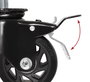 B-Tech BT8380-CASTORS - Roulettes avec frein non marquantes pour pieds System X, 2 pièces avec matériel de fixation