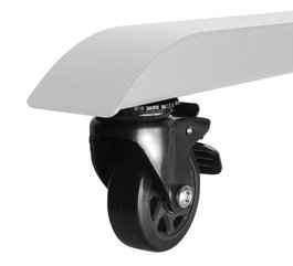 B-Tech BT8380-CASTORS - Roulettes avec frein non marquantes pour pieds System X, 2 pièces avec matériel de fixation