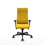 Piqueras Y Crespo Sillón Albacete Jaune avec mécanisme synchrone et accoudoirs 1D