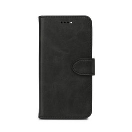 eSTUFF Coque portefeuille iPhone 15 WALES PU - Noir