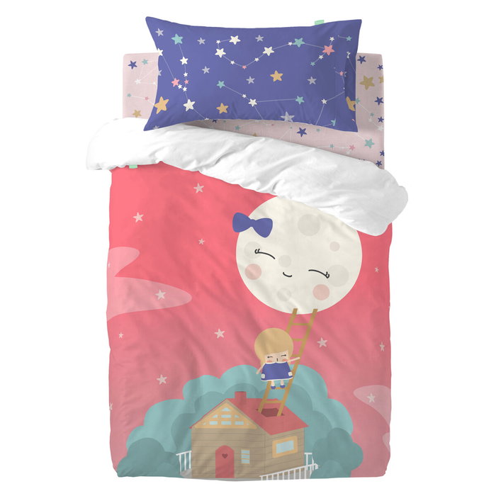 Parure de couette HappyFriday Happynois Moon Dream Multicouleur Lit de bébé 2 Pièces Parure de couette HappyFriday Happynois Moon Dream Multicouleur Lit de bébé 2 Pièces
