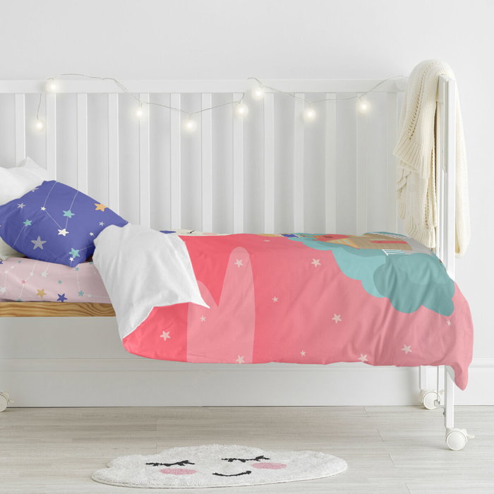 Parure de couette HappyFriday Happynois Moon Dream Multicouleur Lit de bébé 2 Pièces Parure de couette HappyFriday Happynois Moon Dream Multicouleur Lit de bébé 2 Pièces