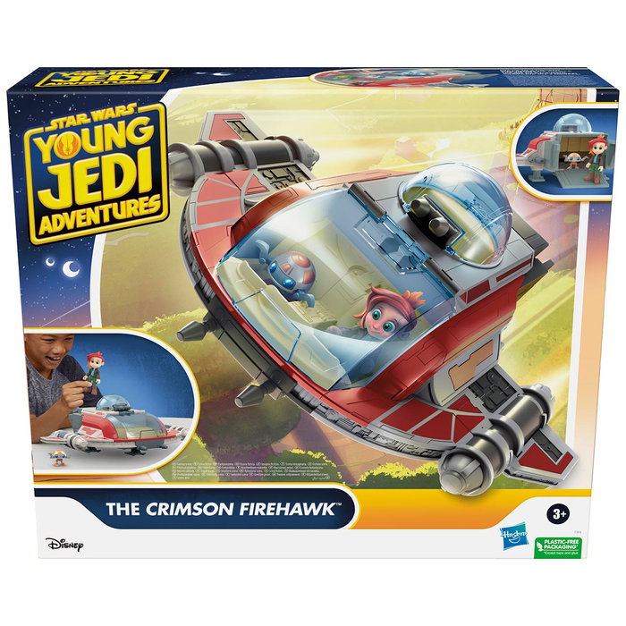 Hasbro Star Wars The Crimson Firehawk Véhicule avec 2 Figures Nash Durango et RJ-83 pour Enfants +3 ans - Réf. F7878