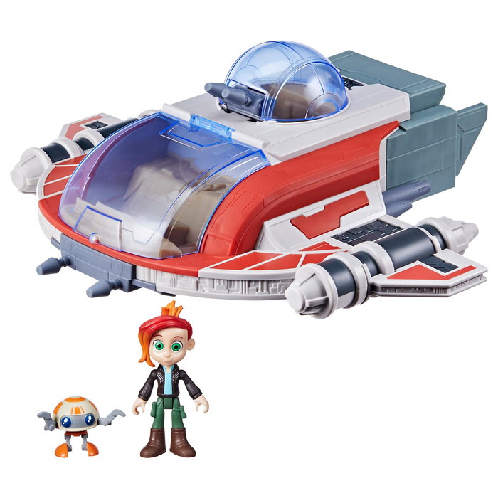 Hasbro Star Wars The Crimson Firehawk Véhicule avec 2 Figures Nash Durango et RJ-83 pour Enfants +3 ans - Réf. F7878