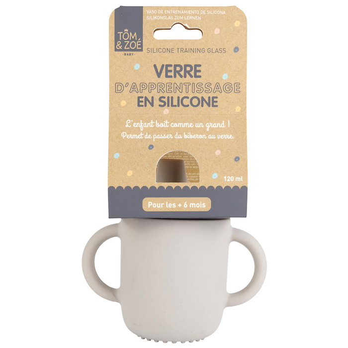 Tom et Zoe Verre d'apprentissage en silicone 160 ml