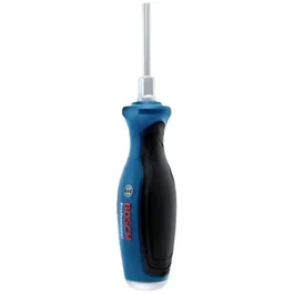 Bosch Professional Tournevis plat robuste 5,5x100 mm, manche Softgrip, avec embout de frappe métallique et acier trempé, pour travaux exigeants