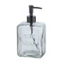 Wenko 24714100 Distributeur de savon Pure Soap en verre transparent, capacité 550 ml
