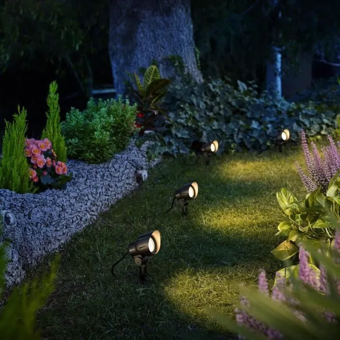 Philips GardenLink Spot Extérieur Basse Tension LED 1x6W 2700K IP44 Noir Philips GardenLink Spot Extérieur Basse Tension LED 1x6W 2700K IP44 Noir
