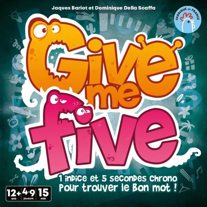 Asmodee - Give me five - Jeu de société de communication en équipe, à partir de 12 ans, version française