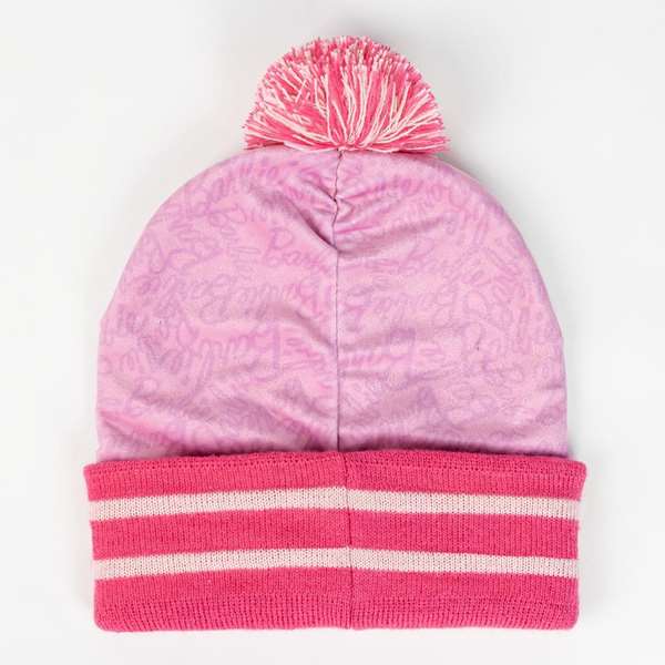Cerdá Snood Barbie - Ensemble 3 pièces (bonnet, tour de cou et gants) pour enfant 2 à 8 ans (3 ans minimum)