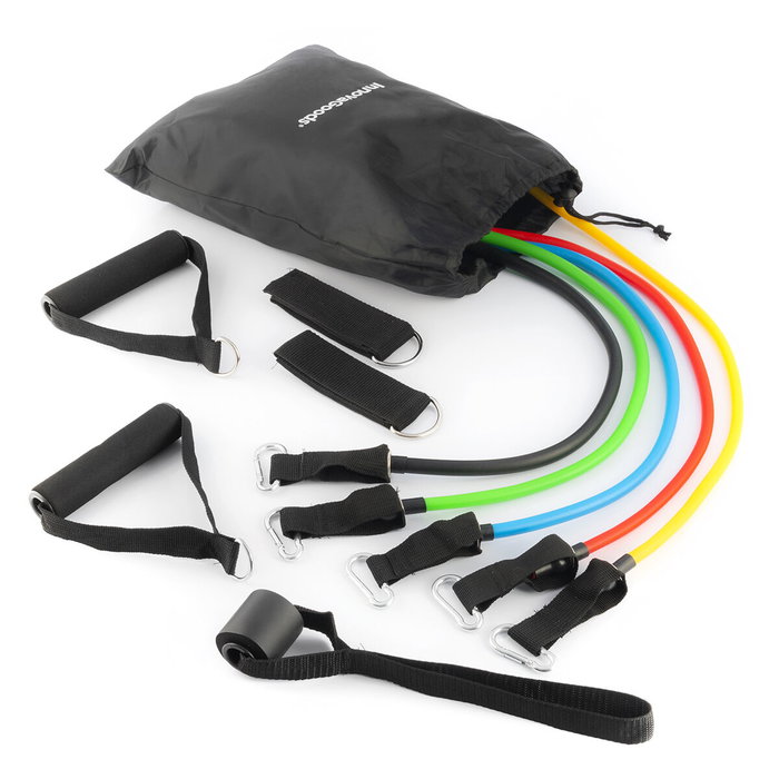 Pack Plateforme Vibrante avec Haut-parleur, Télécommande et Bandes de Résistance avec Guide d’Exercices InnovaGoods